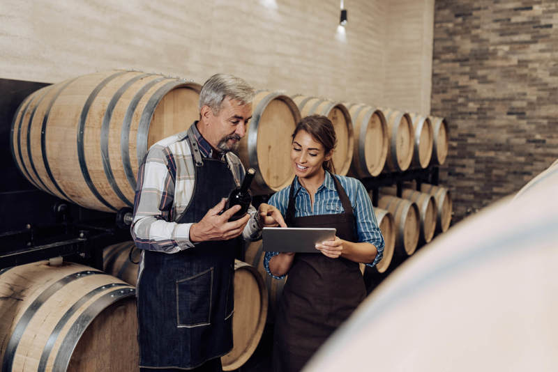 Vintner and assistant