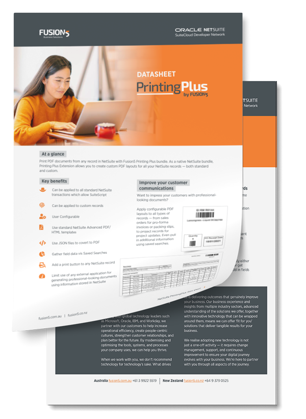 Printing Plus Image