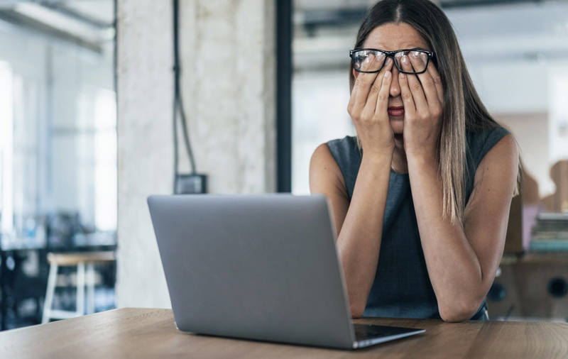 stressed lady